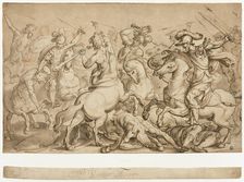 Battle of the Lapiths and Centaurs, n.d. Creator: Antonio Tempesta