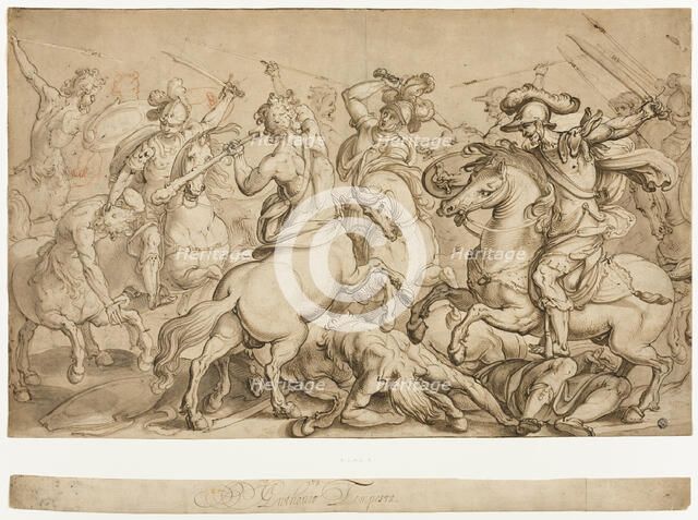 Battle of the Lapiths and Centaurs, n.d. Creator: Antonio Tempesta.