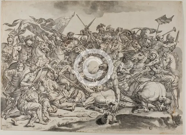 Battle of the Milvian Bridge, 1612. Creator: Johann Heintz.