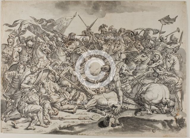 Battle of the Milvian Bridge, 1612. Creator: Johann Heintz.