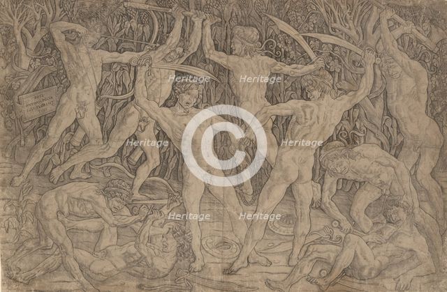 Battle of the Naked Men, ca. 1470-90., ca. 1470-90. Creator: Antonio del Pollaiuolo.