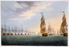 Battle of the Nile, August 1st 1798 (1816). Creator: Thomas Sutherland
