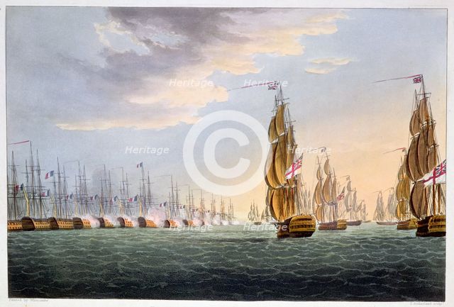 Battle of the Nile, August 1st 1798 (1816). Creator: Thomas Sutherland.