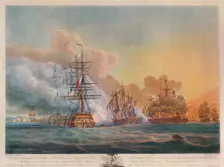 Battle of the Nile c1799. Artist: Nicholas Pocock