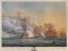 Battle of the Nile c1799. Artist: Nicholas Pocock