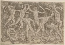 Battle of the Nudes, 1470s-80s. Creator: Antonio del Pollaiuolo (Italian, 1431/32-1498)