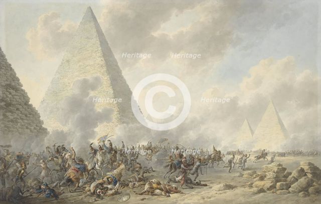Battle of the Pyramids, 1803. Creator: Dirk Langendijk.
