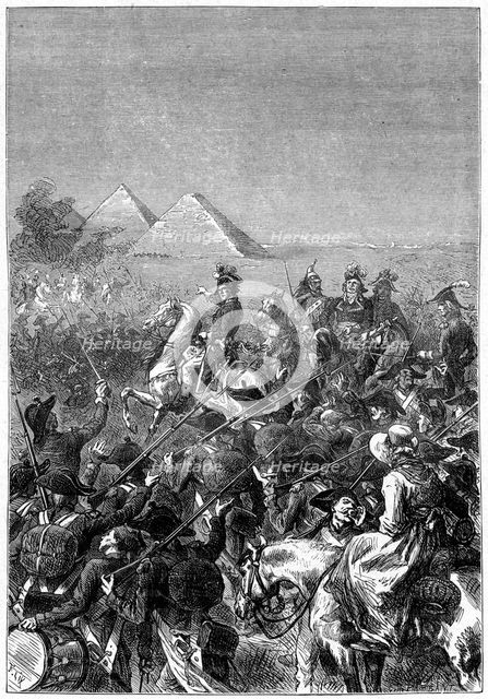 Battle of the Pyramids, 21st July 1798, (1898). Artist: Barbant