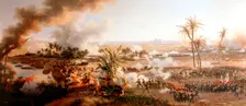 Battle of the Pyramids, Egypt, 21 July 1798. Artist: Louis Francois Lejeune