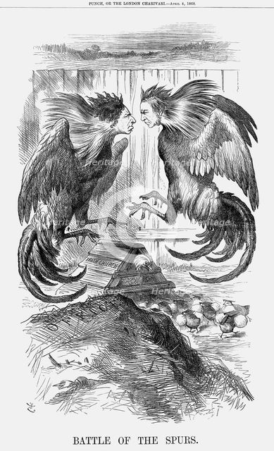 'Battle of The Spurs', 1868. Creator: John Tenniel.