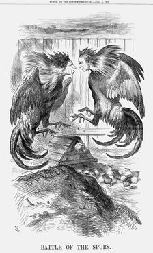 Battle of The Spurs 1868. Creator: John Tenniel