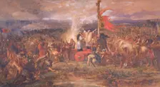 Battle of the Standard, Northallerton, Yorkshire, 22nd August 1138, (1880). Artist: Sir John Gilbert