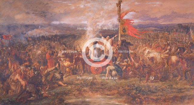 Battle of the Standard, Northallerton, Yorkshire, 22nd August 1138, (1880).  Artist: Sir John Gilbert