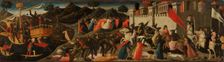 Battle of Theseus and the Amazons, about 1450. Creator: Domenico di Michelino