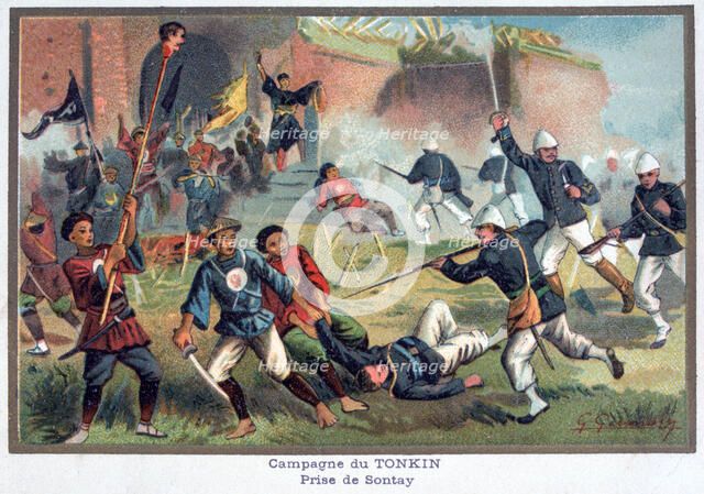 Battle of Tonkin, Franco-Chinese War, 20th century. Artist: Unknown