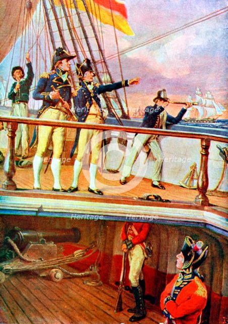 Battle of Trafalgar, 21 October 1805. Artist: Unknown