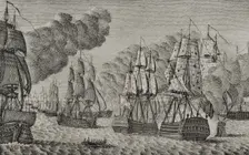 Battle of Trafalgar, October 21, 1805, (1851). Creator: Unknown