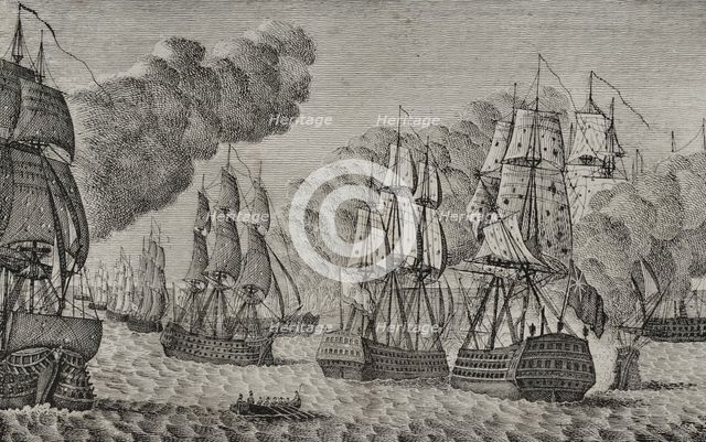 Battle of Trafalgar, October 21, 1805, (1851). Creator: Unknown.