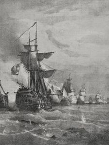 Battle of Trafalgar (October 21, 1805), 1898. Creator: Unknown