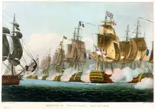 Battle of Trafalgar, October 21st 1805 (1816). Creator: Thomas Sutherland