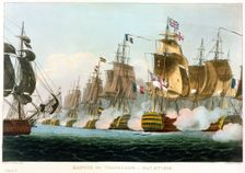 Battle of Trafalgar, October 21st 1805 (1816). Creator: Thomas Sutherland