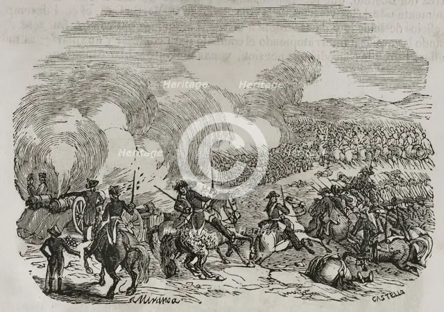 Battle of Trouillas, (September 22, 1793), War of Roussillon, (1793-1795), 1851.  Creator: Unknown.