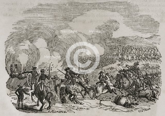Battle of Trouillas, (September 22, 1793), War of Roussillon, (1793-1795), 1851.  Creator: Unknown.