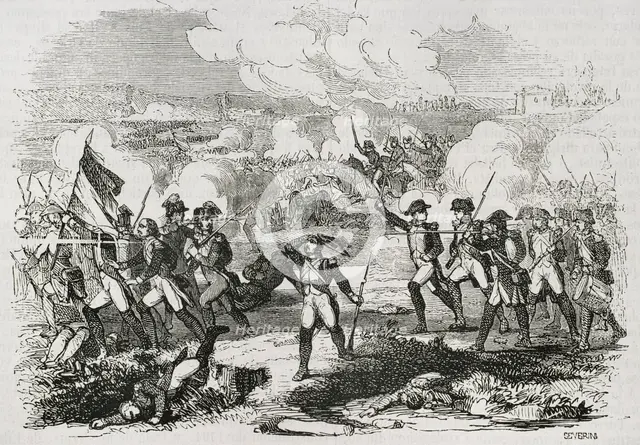 Battle of Truillas, (22nd September, 1793),  War of Roussillon, 1853. Creator: José Severini.