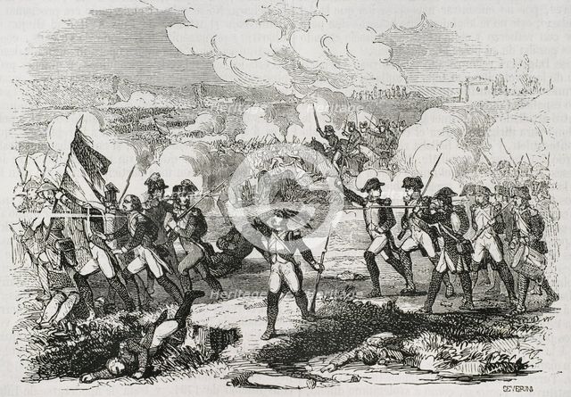 Battle of Truillas, (22nd September, 1793),  War of Roussillon, 1853. Creator: José Severini.