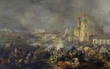 Battle of Viazma on 22 October (3 November) 1812, 1842. Creator: Peter Heinrich Lambert von Hess