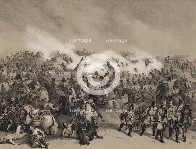 Battle of Villaviciosa, on December 10, 1710, between the armies of Philip V and the Archduke of …