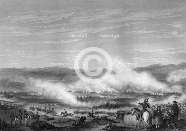 Battle of Vitoria, 21 June 1813 (c1857).Artist: DJ Pound