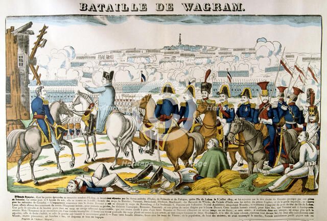 'Battle of Wagram', 1809, (c1835). Artist: Francois Georgin