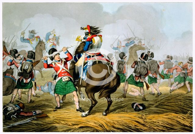 Battle of Waterloo, 1815 (1817). Creator: Matthew Dubourg.