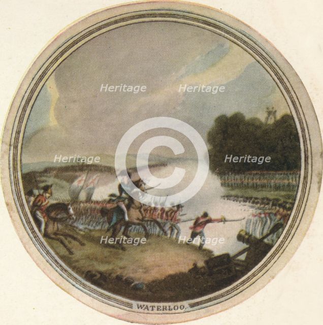 'Battle of Waterloo', 1815, (1910). Artist: Edward Orme.