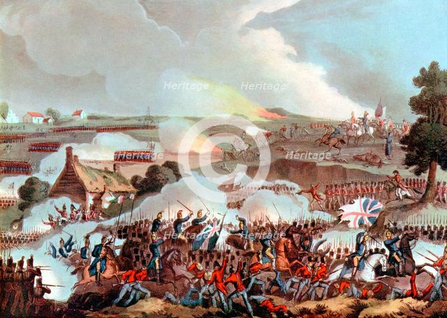 Battle of Waterloo, Belgium, 1815. Artist: Unknown