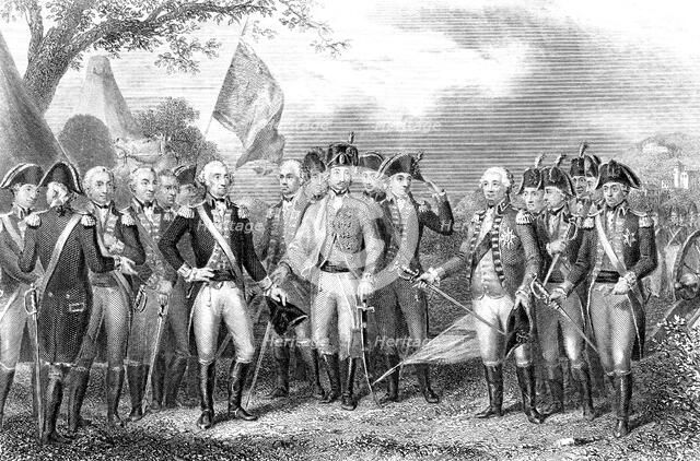 Battle of Yorktown, Virginia, American War of Independence, 1781. Artist: Unknown