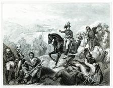Battle of Zurich. General André Masséna (1758-1817) commanding his army defeats the Austrians, Ru…
