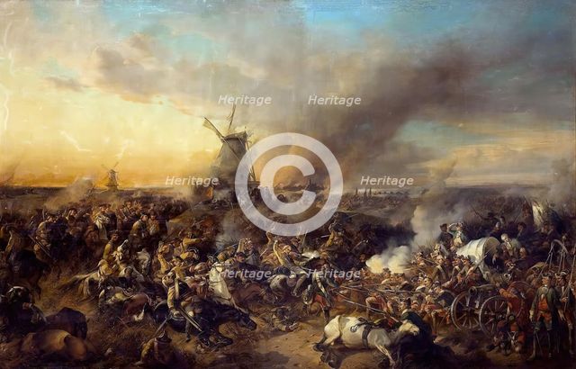 Battle of Zorndorf on 14 August 1758, 1852. Creator: Alexander von Kotzebue.