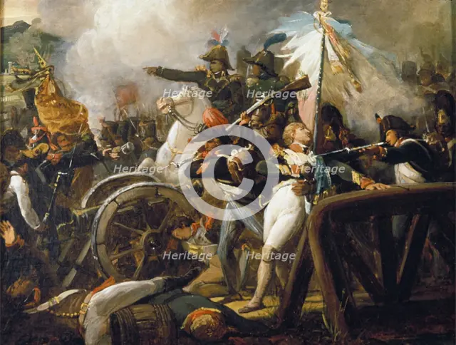 Battle on a Bridge, c1820-1870. Creator: Jean-Victor Schnetz.