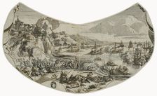 Battle at coastal town. Creator: Romeyn de Hooghe