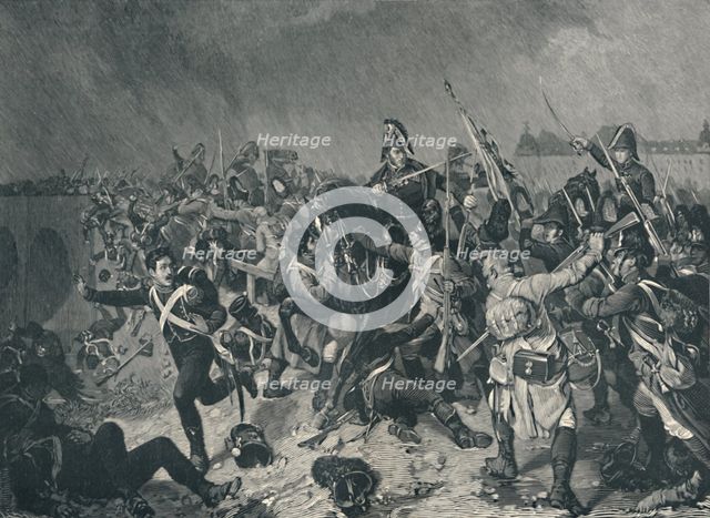 'Battle at Znaim, July 11, 1809', (1896).  Artist: M Haider.
