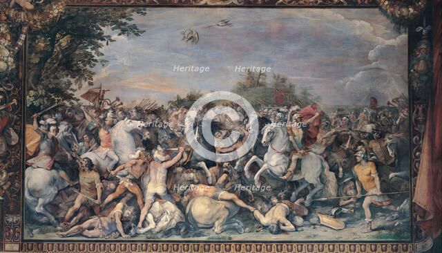 Battle against the inhabitants of Veii and Fidenae, 1598-1599. Artist: Cesari, Giuseppe (1568-1640)