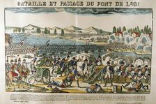 Battle and crossing of Bridge of Lodi 11 May, 1796. Artist: Francois Georgin