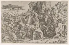 Battle around the Body of Patroclus, ca. 1543-ca. 1547. Creator: Anon