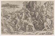 Battle around the Body of Patroclus, ca. 1543-ca. 1547. Creator: Anon