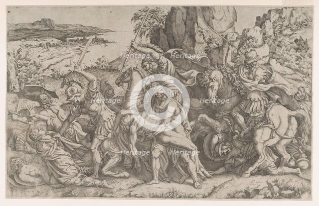 Battle around the Body of Patroclus, ca. 1543-ca. 1547. Creator: Anon.