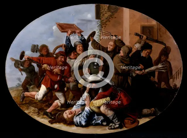 Battle Between Carnival and Lent, about 1633-1634. Creator: Jan Miense Molenaer.