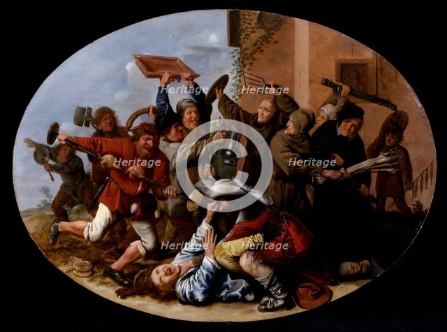 Battle Between Carnival and Lent, about 1633-1634. Creator: Jan Miense Molenaer.