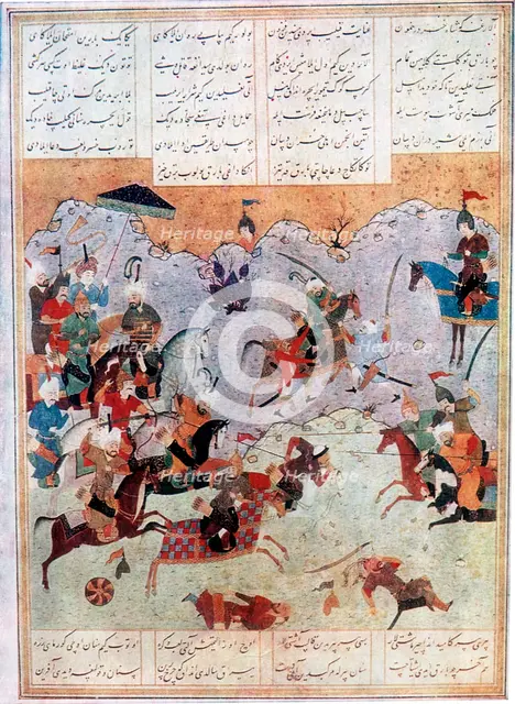 Battle between Alexander and the Persian king Darius III, 4th century BC. Artist: Unknown